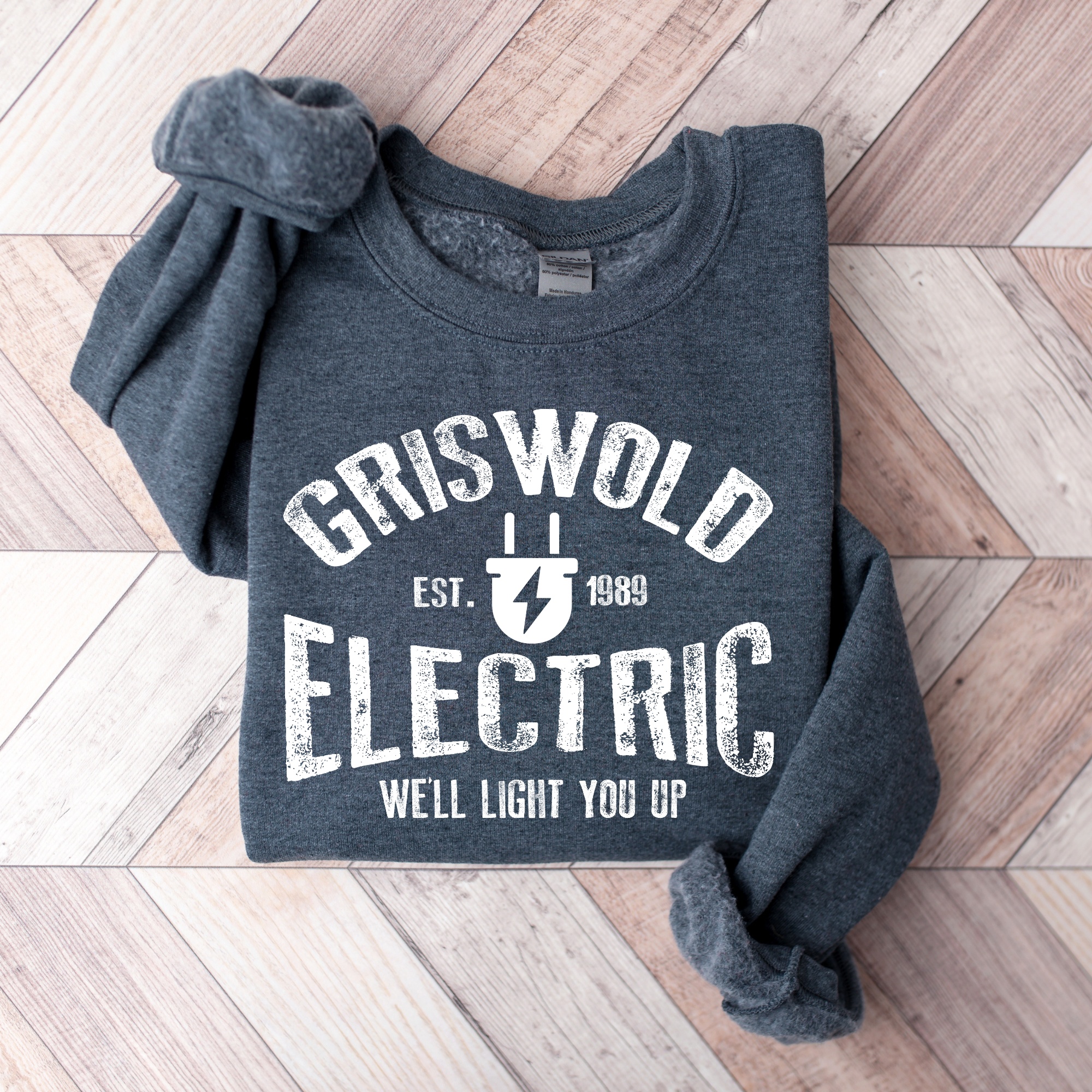 Rustic Radiance - Wholesale Graphic Sweatshirt - Women's - GRISWOLD ELECTRIC - CHRISTMAS2