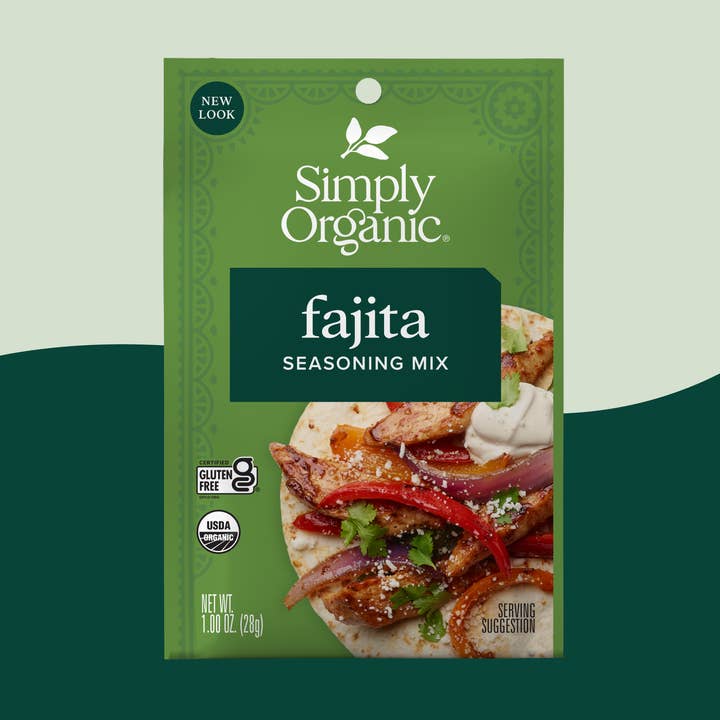 Fajita Seasoning Mix, Certified Organic, Gluten-Free, 1 Oz for wholesale by Simply Organic