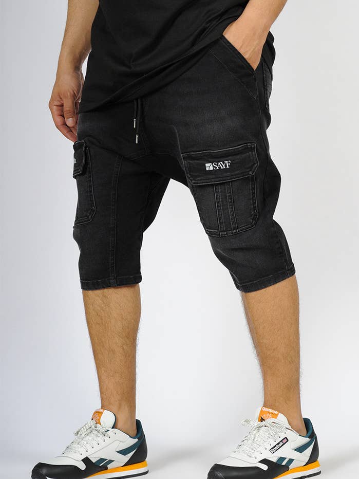 SAYF - Vendita all'ingrosso Pantaloncini (non jeans) - Uomo - Bermuda Sarouel Sayf Start-Up (nero)
