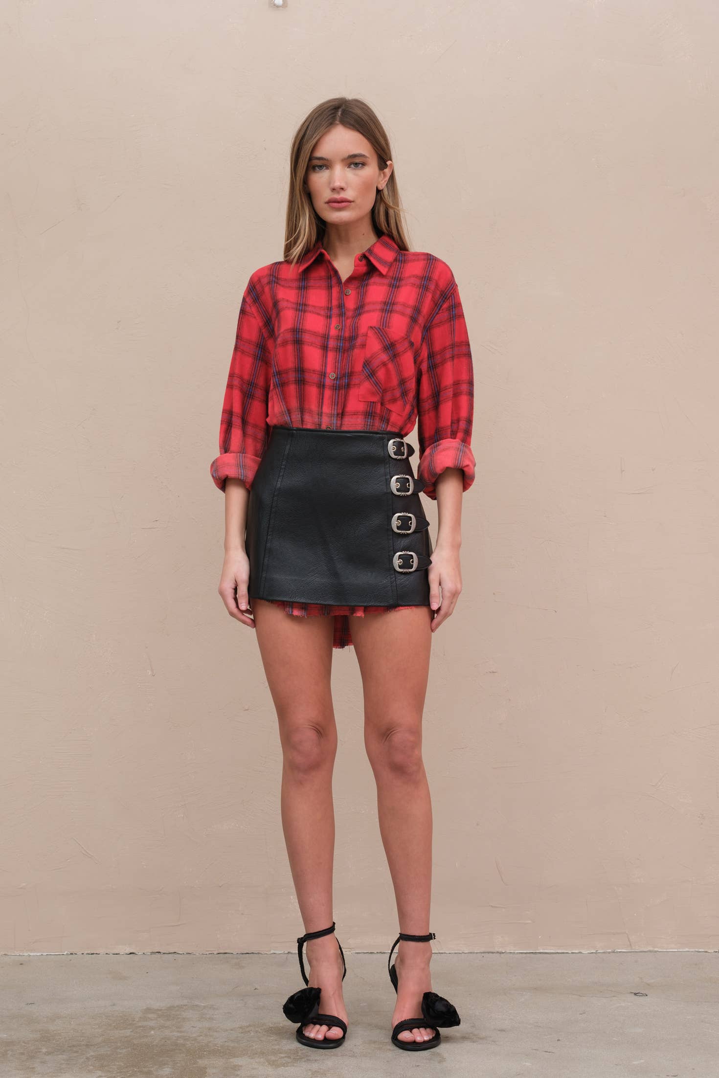 RAISONNEL - Vente Chemise – femme - Chemise à carreaux tie dye - SRT13295