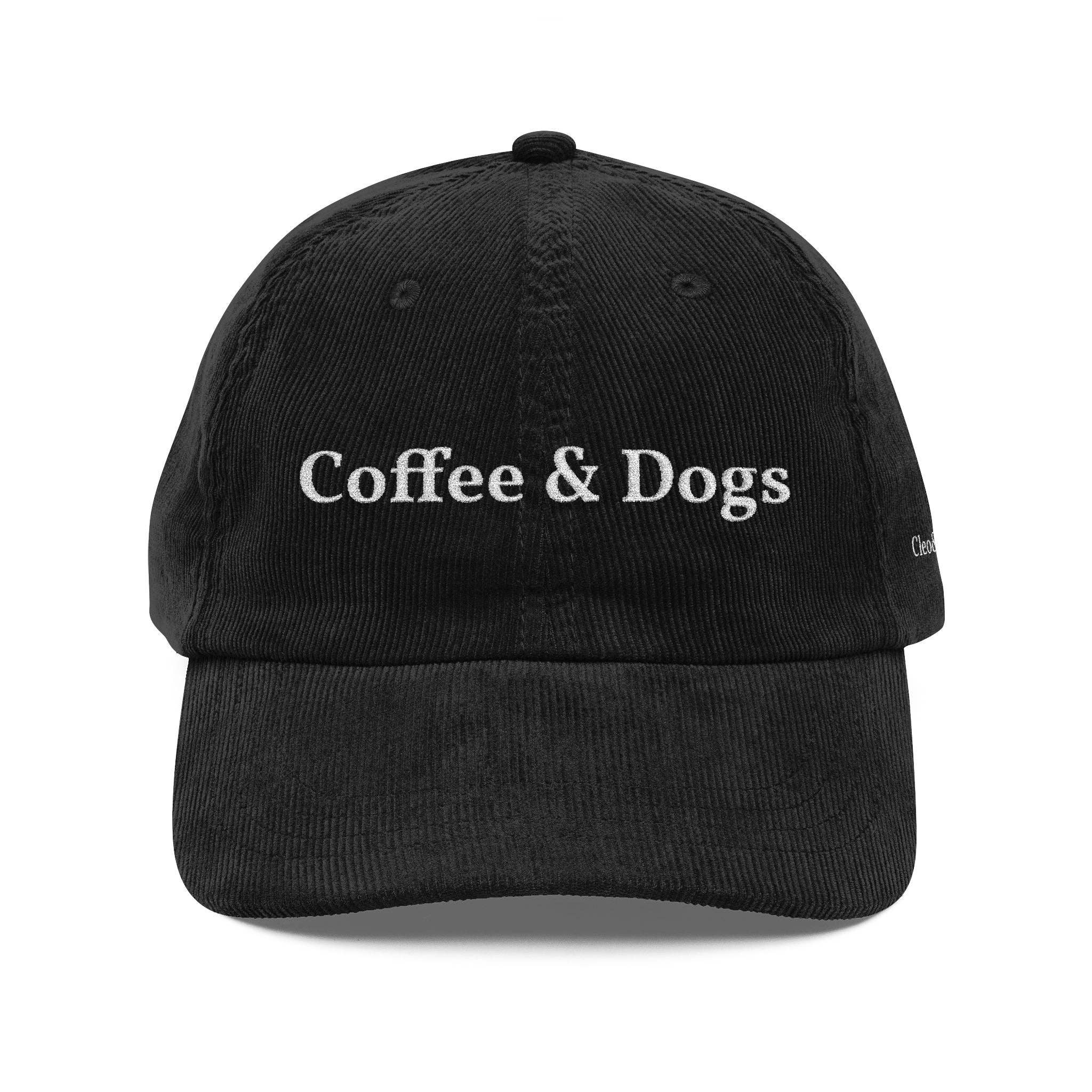 Cleo&Hooman - Wholesale Baseball Cap - Unisex - Coffee & Dogs Corduroy Cap (Limited Edition)0