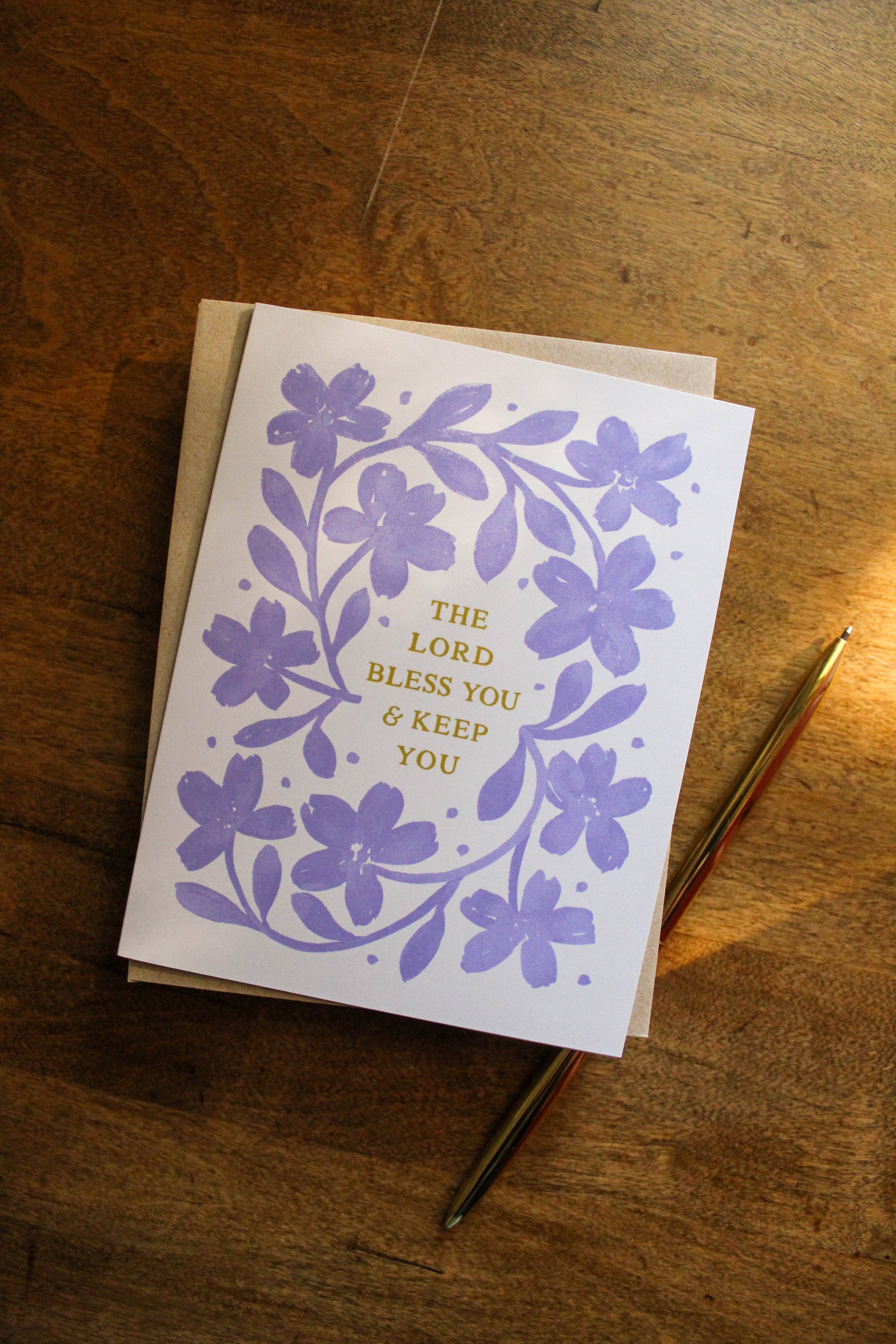 Naomi Paper Co. – wholesale Uppmuntringskort – Herren välsignar dig och behåll dig kort1