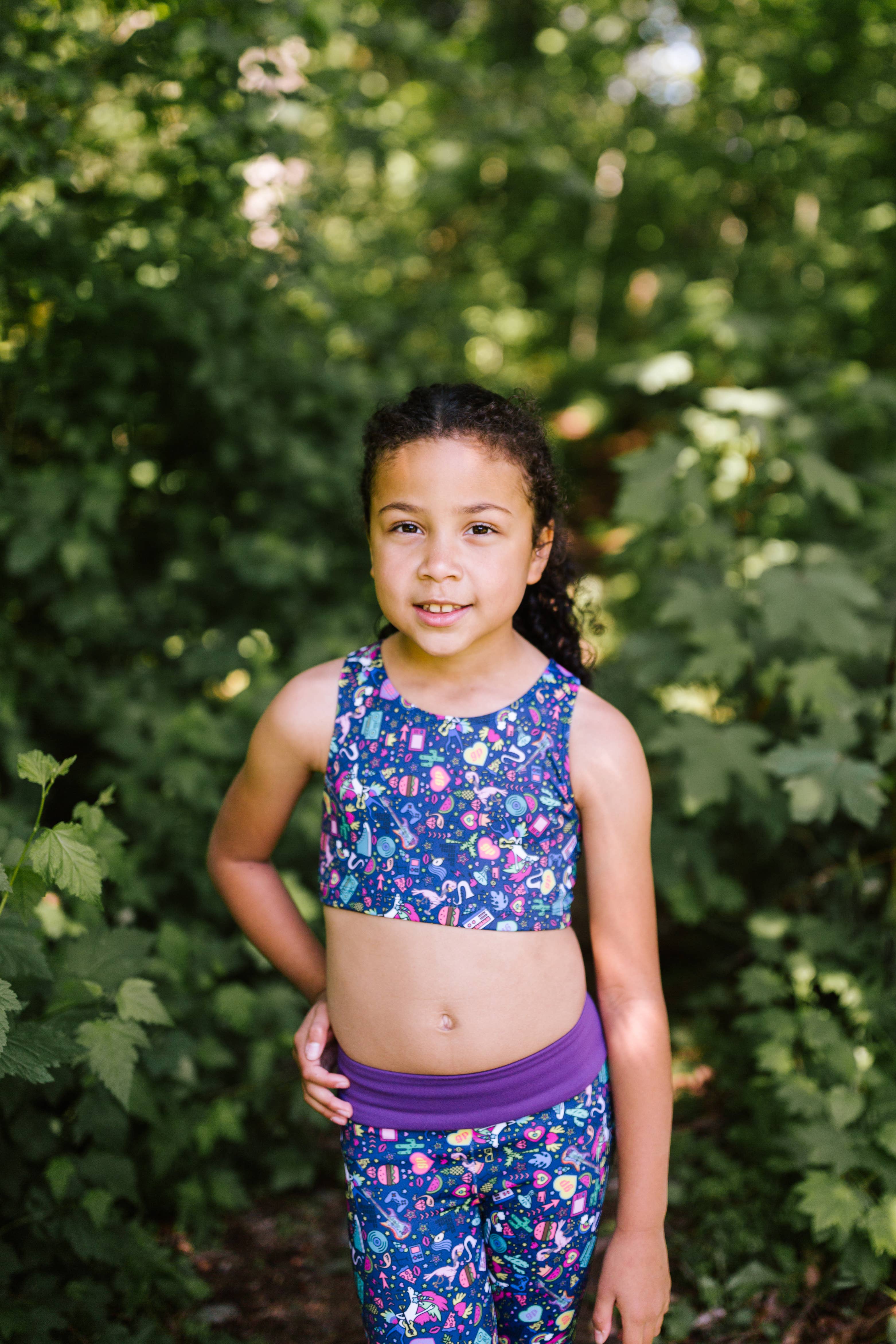 Girl Power Sport - Wholesale Sports Bra - Kids - Flamingo, unicorn jam sports bra top2