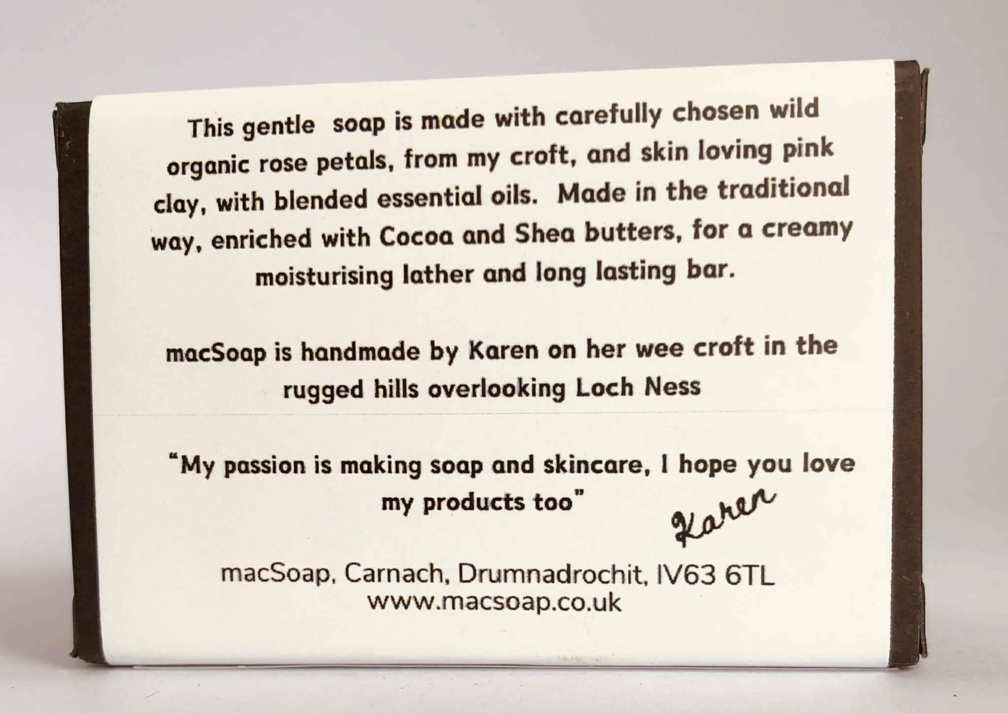 macSoap – wholesale Bar Soap – Scottish Wild Rose. Scottish Botanical Soap2