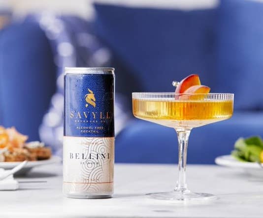 Savyll Beverage Co – wholesale Non-alcoholic aperitif/mocktail – Bellini Cocktail - Non-Alcoholic