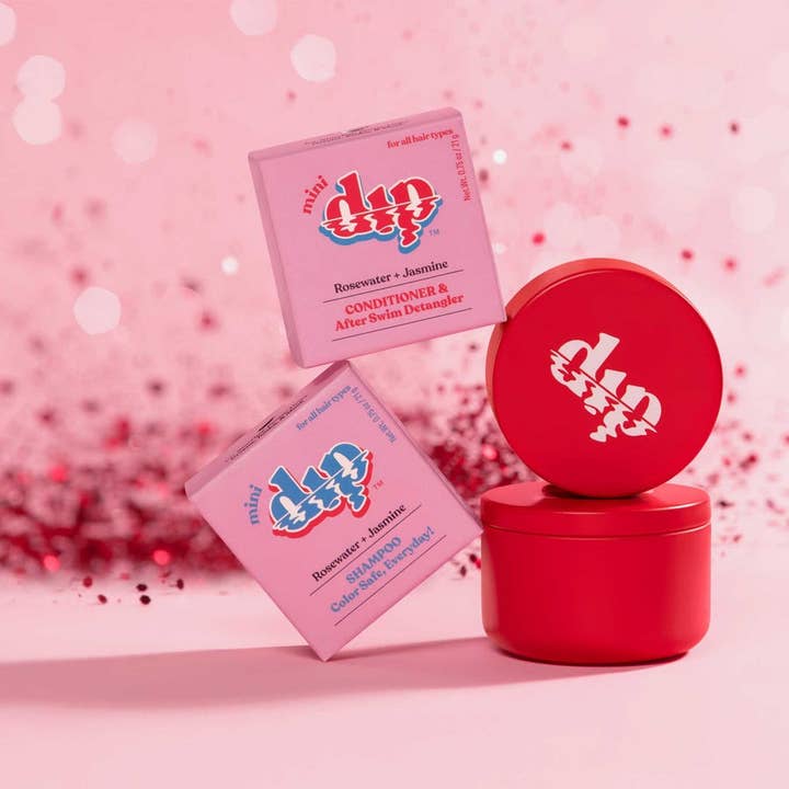 Dip - Wholesale Shampoo Puck/Solid Shampoo - Mini Dip Color Safe Shampoo Bar for Every Day - Rosewater &