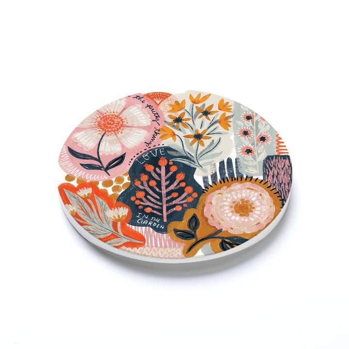 Clairmont & Co - Wholesale Car Coaster - Women's - Car Coaster-Pretty Things Abstract Florals1