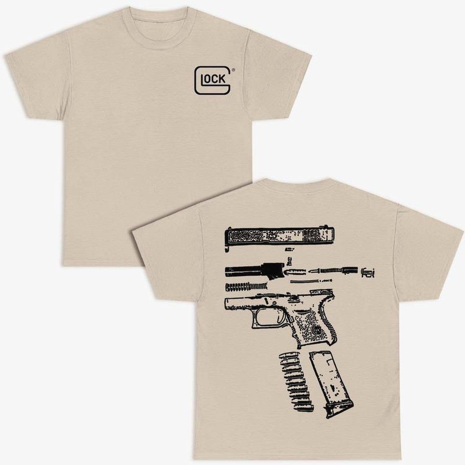 TheKingShirt - Wholesale Graphic Sweatshirt - Women's - In Glock We Trust Double Side Multi Color Menswear Shirt5