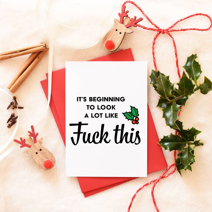 Wonky Cards - Wholesale Christmas Card - Christmas bumper pack - 60 cards A Very Merry Christmas - Greeting card3