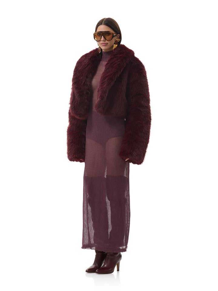 Stephanie Fur Jacket - Port Royal for wholesale on Faire4