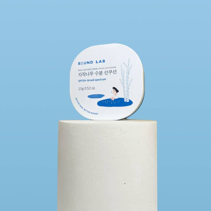 Birch Moisturizing Sun Cushion SPF 50+ for wholesale by Round Lab