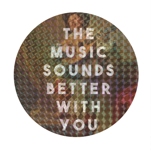 ART WOW – wholesale Sticker – Circle Stickers 'The Music Sounds Better2