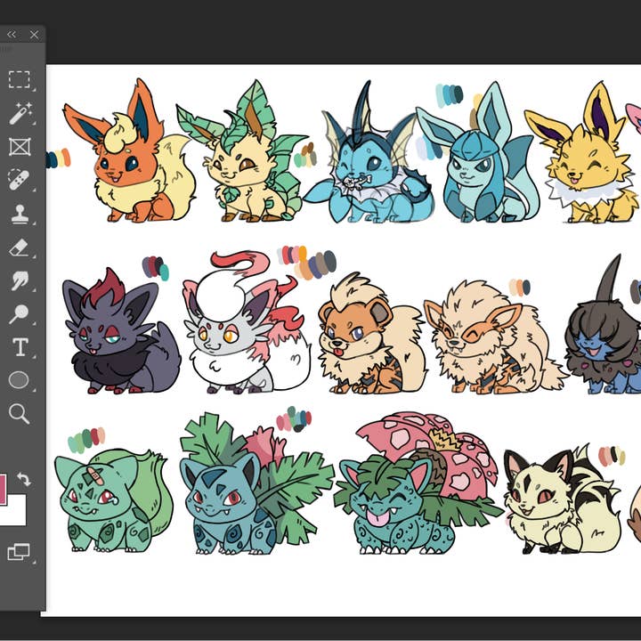 Pay What You Want: Sitting Chibi Animal for wholesale by Robot Dragon Studios