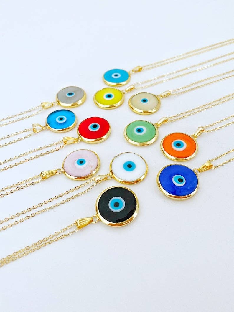 Evileyefavor - Wholesale Pendant/Charm Necklace - Evil Eye Necklace, Glass Murano Pendant, Lucky Charm Necklace, Handmade2