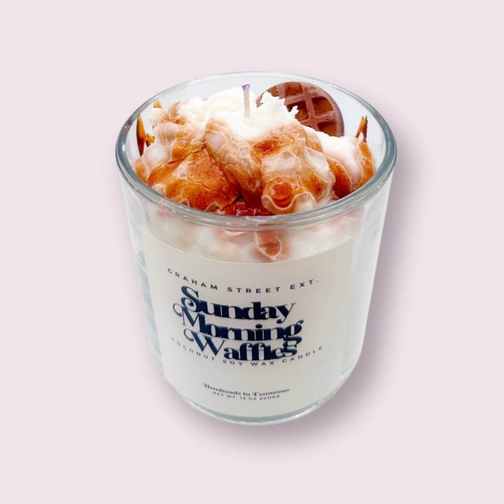 Graham Street Ext. - Wholesale Jar/Filled Candle - Waffles Dessert Candle