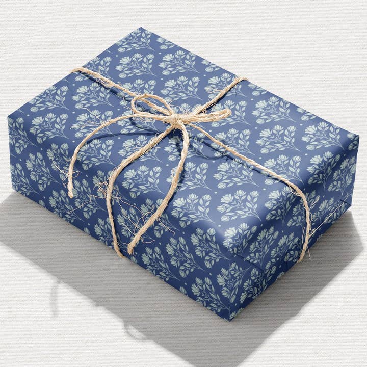 Roxy Lane Design - Wholesale Wrapping Paper Roll - Wrapping Paper Rolls - Floral Scallops - 2 Sheets2