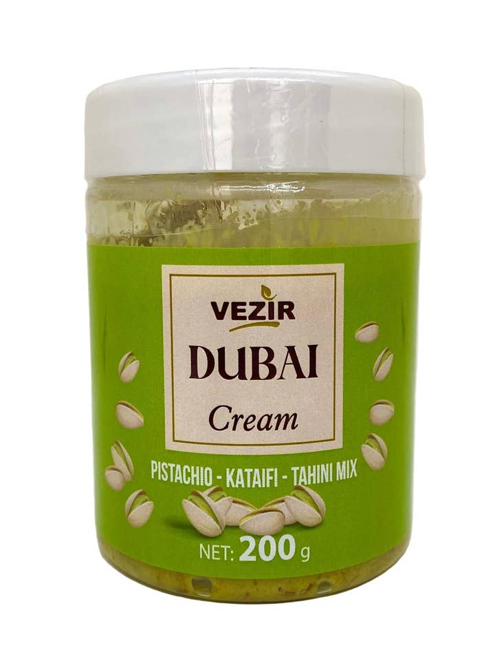 Vezir Dubai Creme Pistazien Kataifi Tahini Mischung 200g Halal für den Großhandel von Aladdin