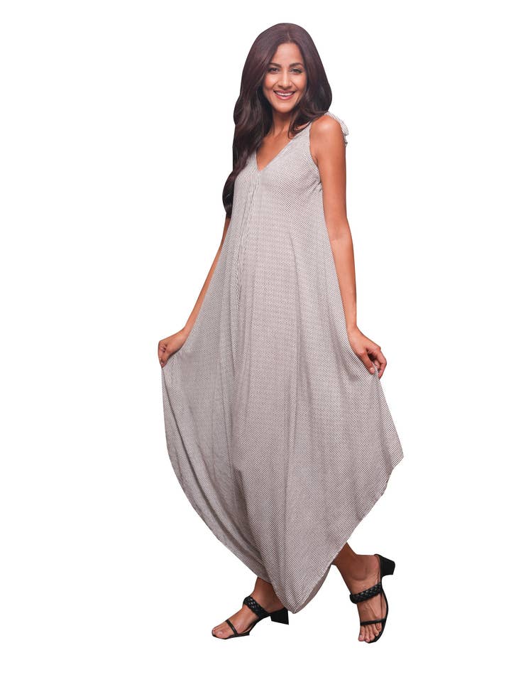 Sacred Threads - Wholesale Romper - Women's - Ethereal Striped Chic Romper