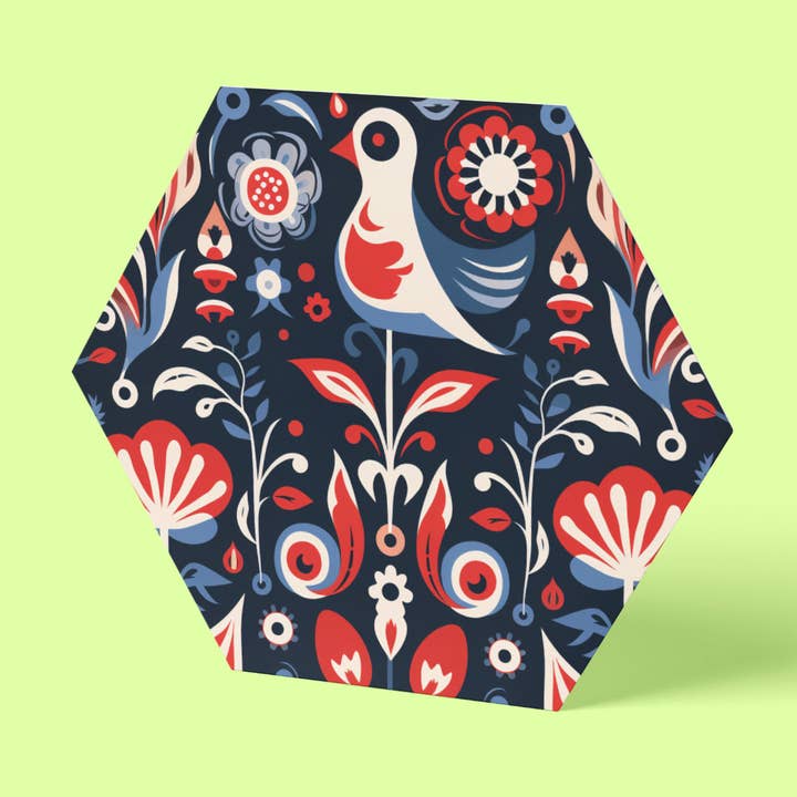 Skandinavisches Muster Hexagon für den Großhandel von reetro