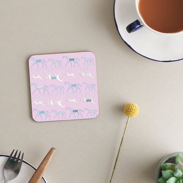 Onderzetter Melamine met kurkrug | Moody Mares | Paarden voor wholesale door Deckled Edge Ltd