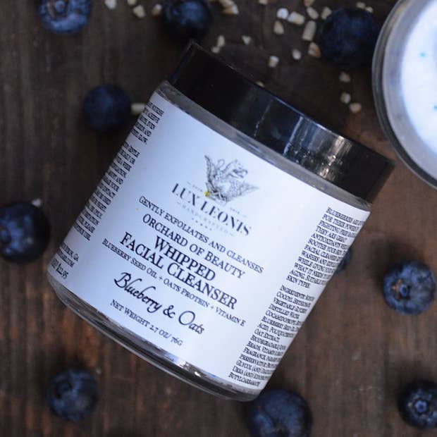 Whipped Blueberry & Oat Facial Cleanser for wholesale by Lux Leonis