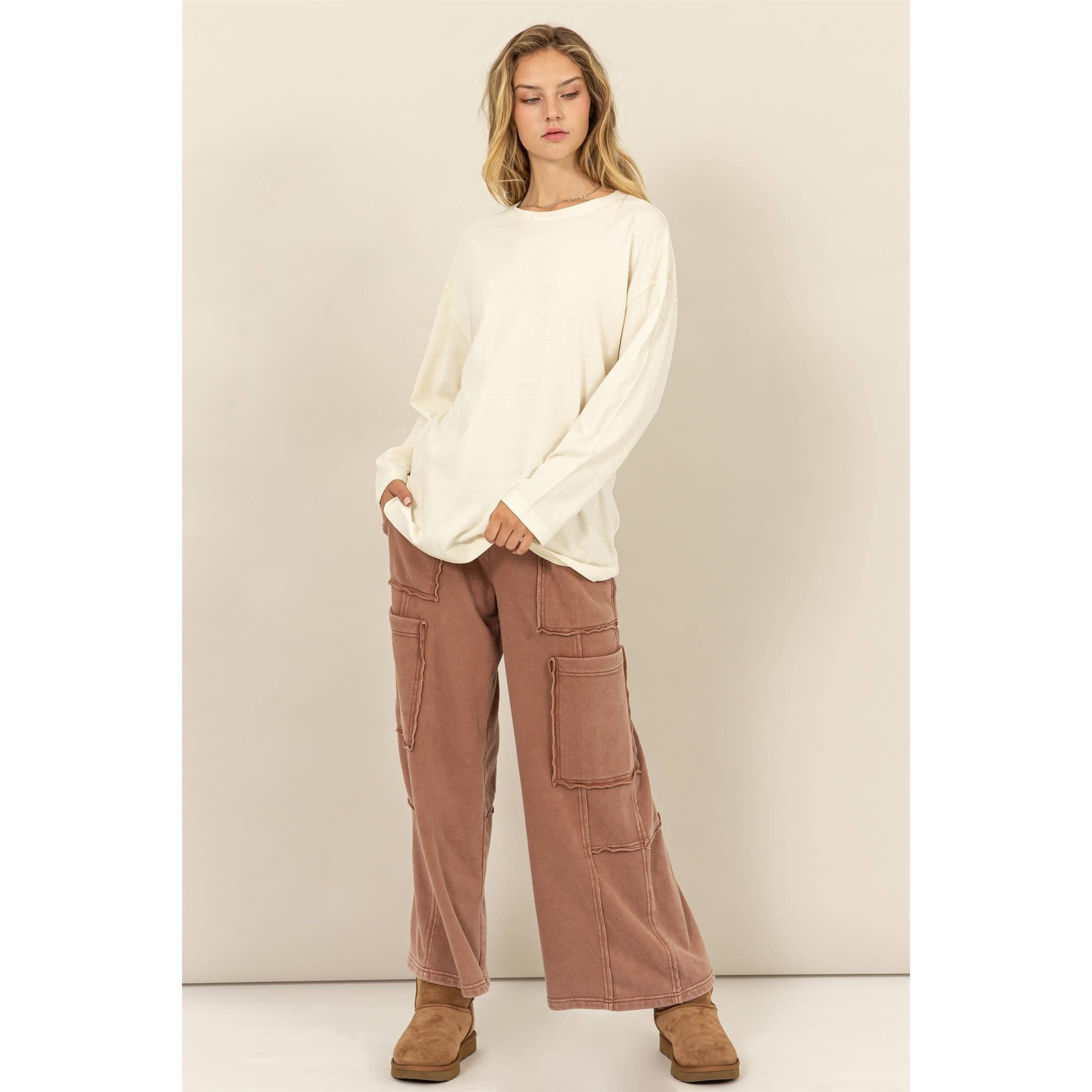 HYFVE - Wholesale Shirt - Women's - Oversized Crew Neck Long Sleeve Tee12