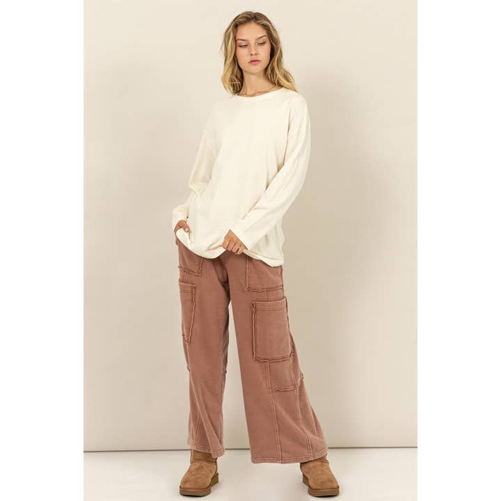 HYFVE - Wholesale Shirt - Women's - Oversized Crew Neck Long Sleeve Tee12