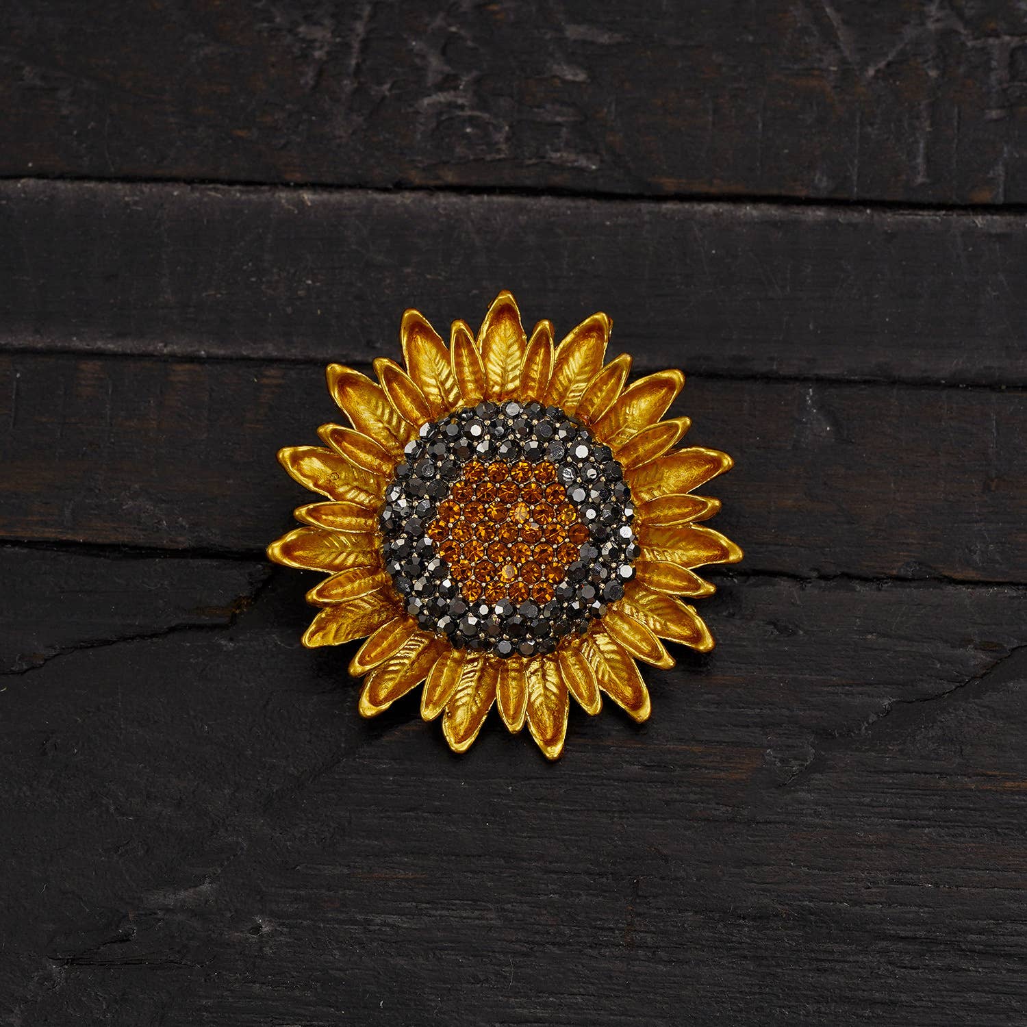 Tourtiwi – alfinete de lapela por atacado – Broche Retro de Girassol, Broche de Flor de Planta em Liga26