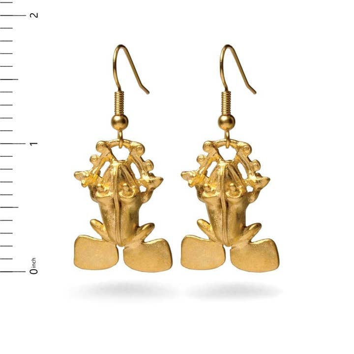 Discoveries, Inc. – wholesale Dangle earrings – Pre-Columbian Frog Earrings