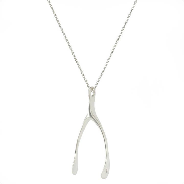 MÉGA WISHBONE ARGENTÉ pour la vente par LOVE CORRIN