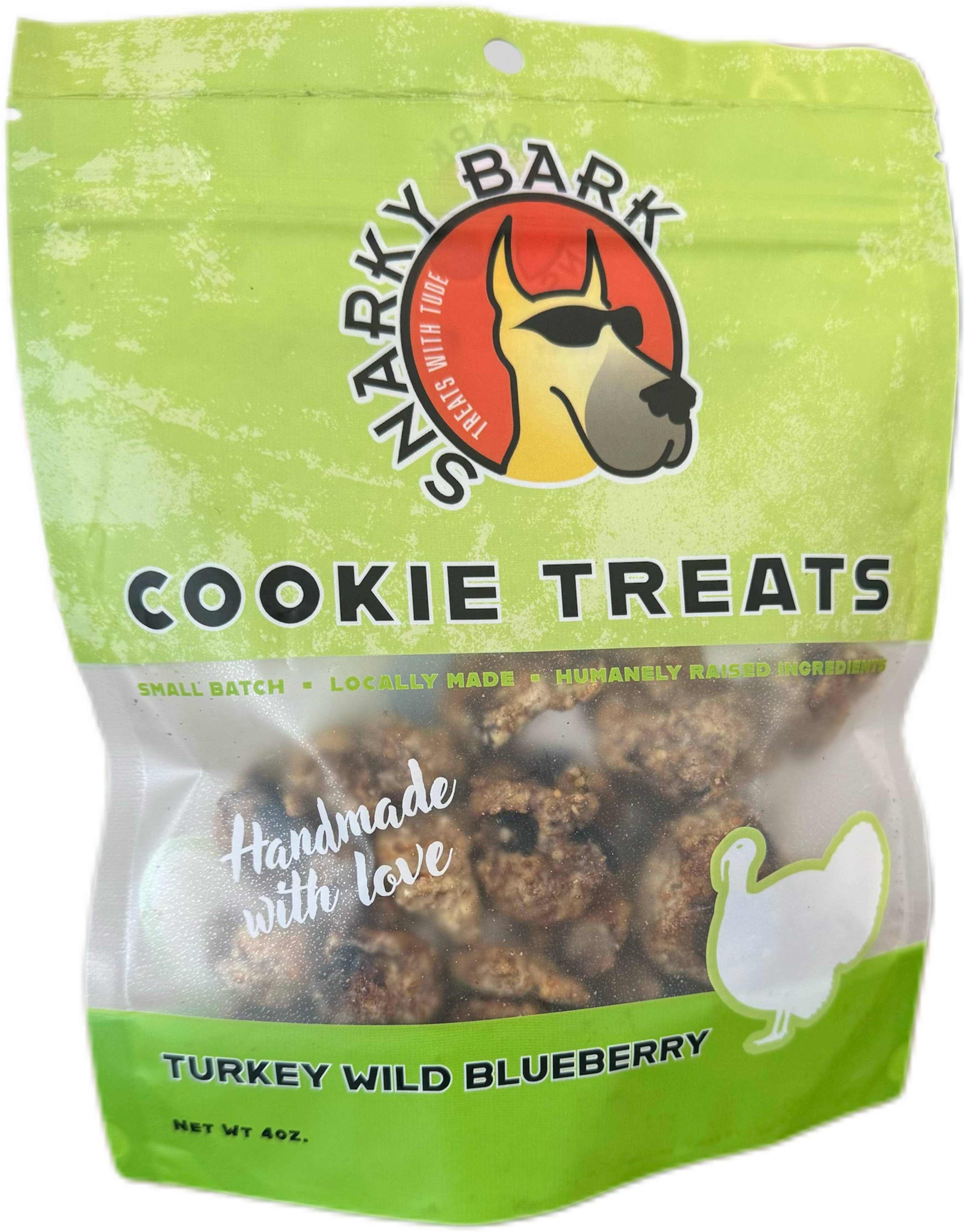 Snarky Bark - Wholesale Pet Treats - Dog - Snarky Bark Cookie Turkey Wild Blueberry