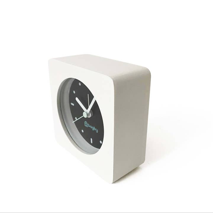 Bagby - Wholesale Alarm Clock - Bagby Minimalist Silent Alarm Clock - White