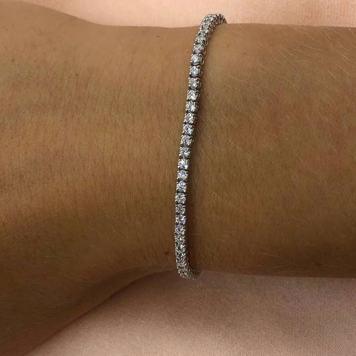 HoopLa - Venta al por mayor Pulseras de tenis - Pulsera Tennis de acero inoxidable con circonita13