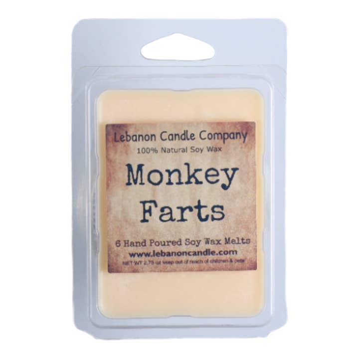 Monkey Farts Wax Melt for wholesale by Lebanon Candle Company