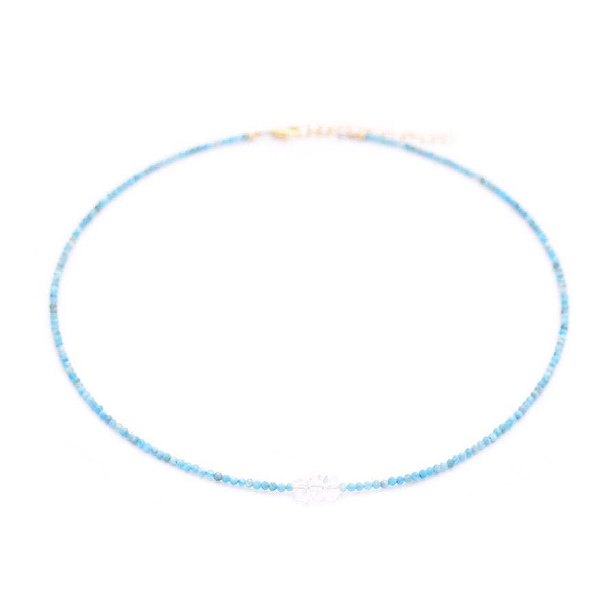 gold & gray - Wholesale Choker/Collar - Apatite & Herkimers Necklace1