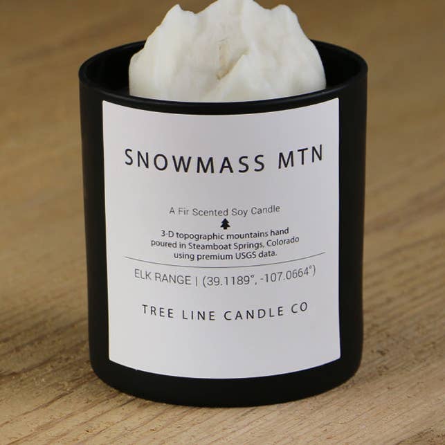 Snowmass Mountain Candle for wholesale by Tree Line Candle Co