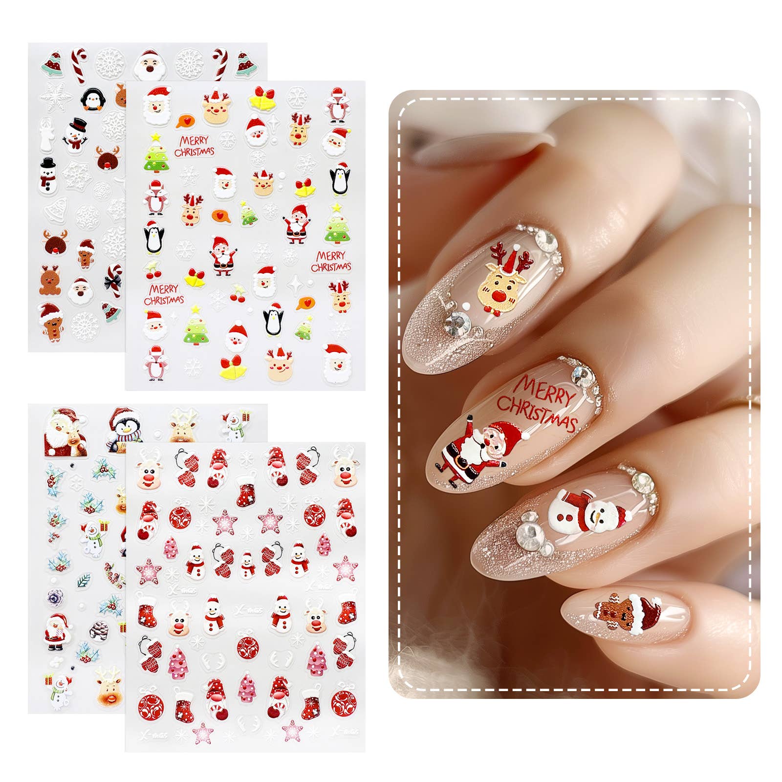 Wrapables.com - Wholesale Nail Art/Decal - Wrapables 5D Embossed Nail Art Stickers 4pcs0