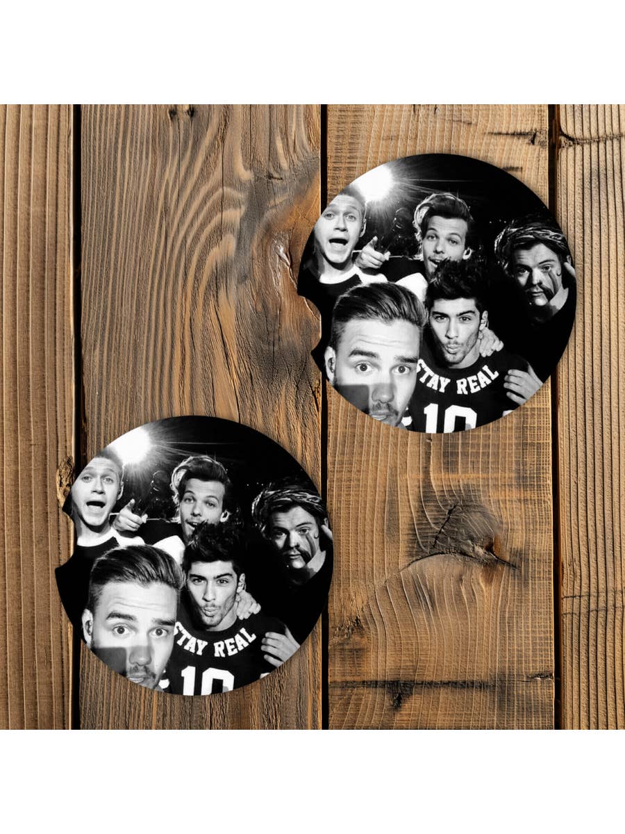 Pop Cultur'd Co. - Wholesale Car Coaster - Unisex - One Direction Selfie Car Coaster Set