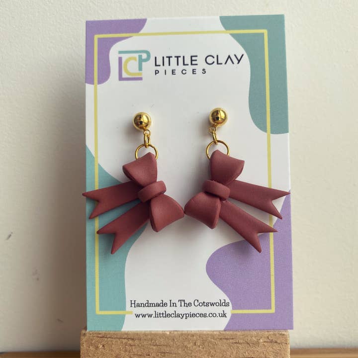 Soft Statement Bows (Cinnamon Spice) for wholesale by Little Clay Pieces