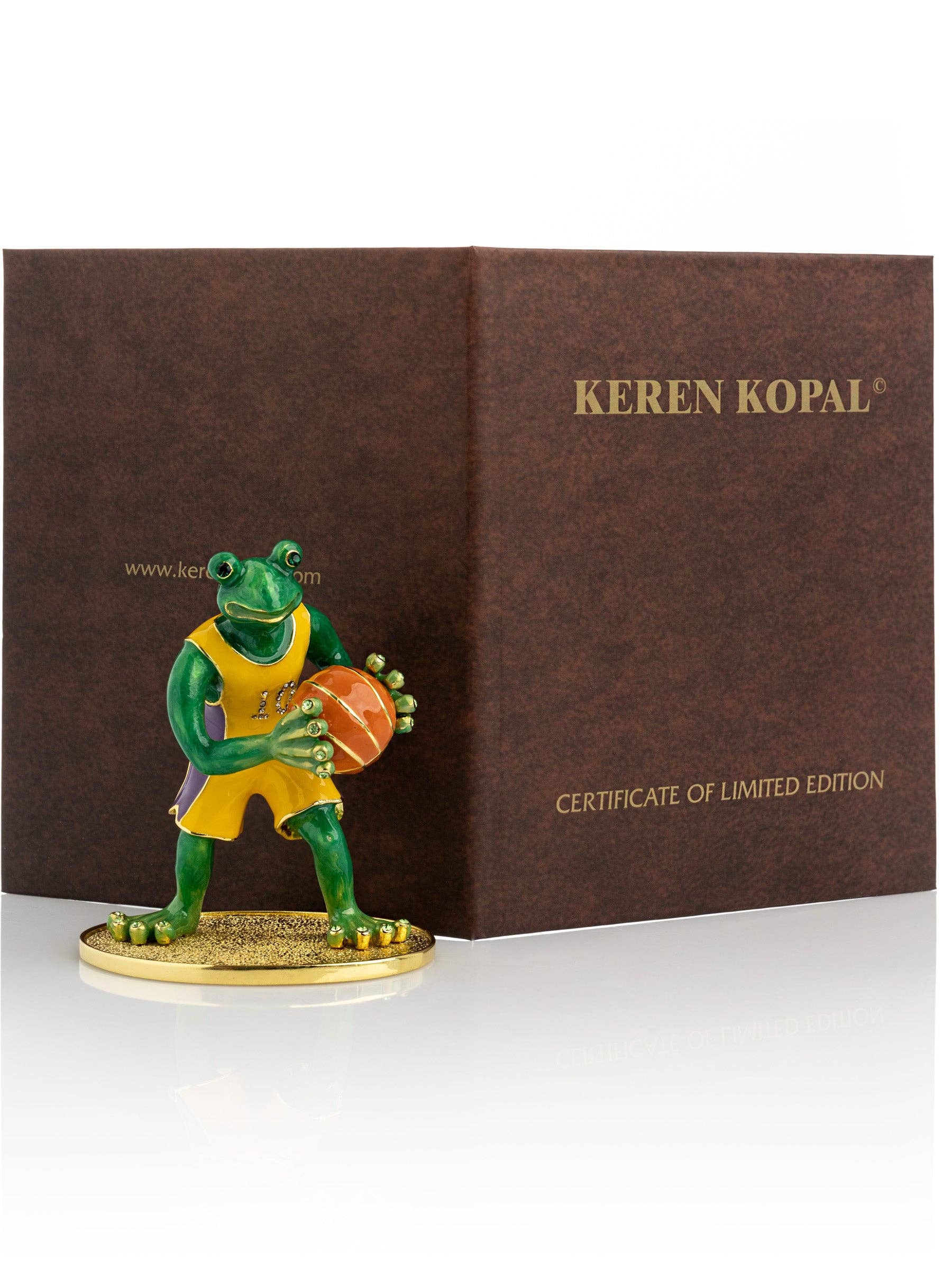 Keren Kopal - Wholesale Decorative Figurine - Frog Playing Basketball2
