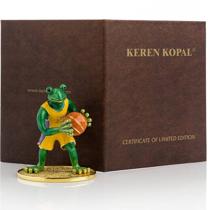 Keren Kopal - Wholesale Decorative Figurine - Frog Playing Basketball2
