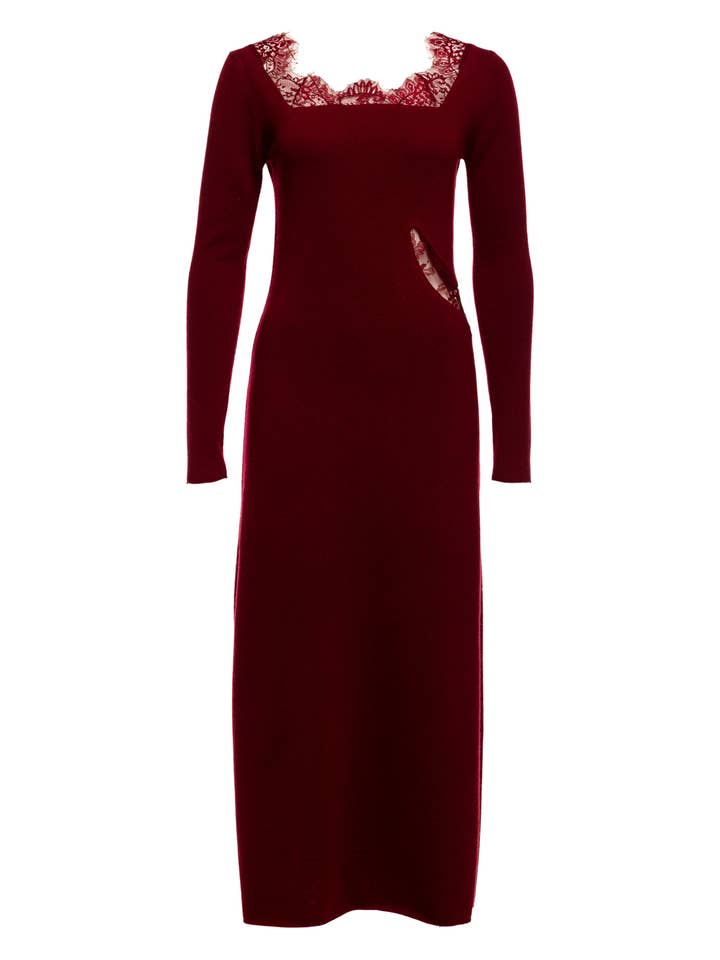 Jade Kant Midi Jurk voor wholesale door OO-TO