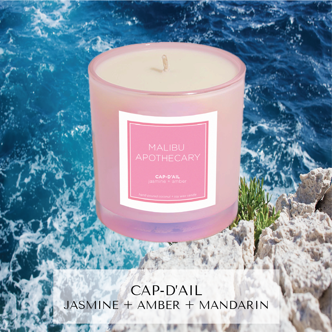 Malibu Apothecary - Wholesale Jar/Filled Candle - Iridescent Pink Candle11