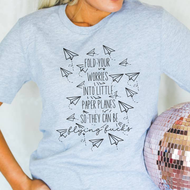 Flying Fucks Crewneck Tee for wholesale by HandCrofted