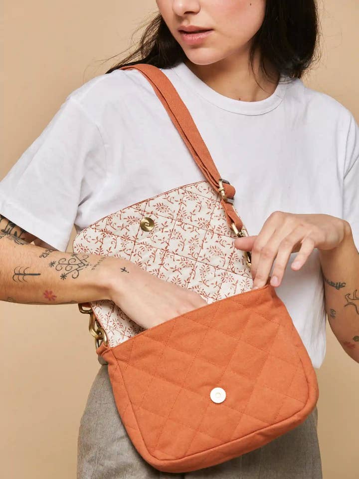 Margault quilted bag Sienna for wholesale by Hindbag