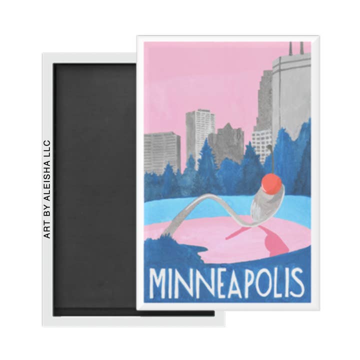 Minneapolis Travel Poster Magnet for wholesale by By Aleisha