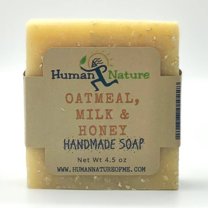 Human Nature of Maine - Wholesale Bar Soap - Oatmeal, Milk & Honey Soap Bar0