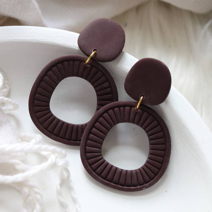 Petal & Posy - Wholesale Dangle Earrings - Cirque Polymer Clay Earrings | Choose Your Colour