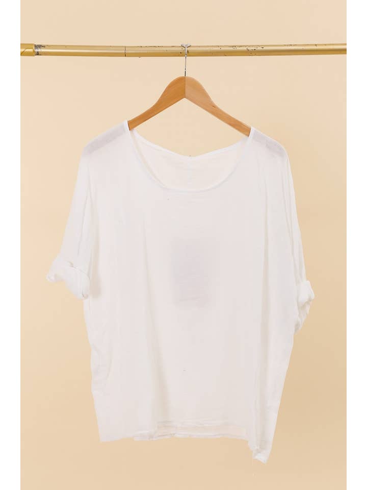 la maison des fibres naturelles – wholesale T-shirt – women's – t-shirts 1101 + SIZE60%cotton 40%linen16