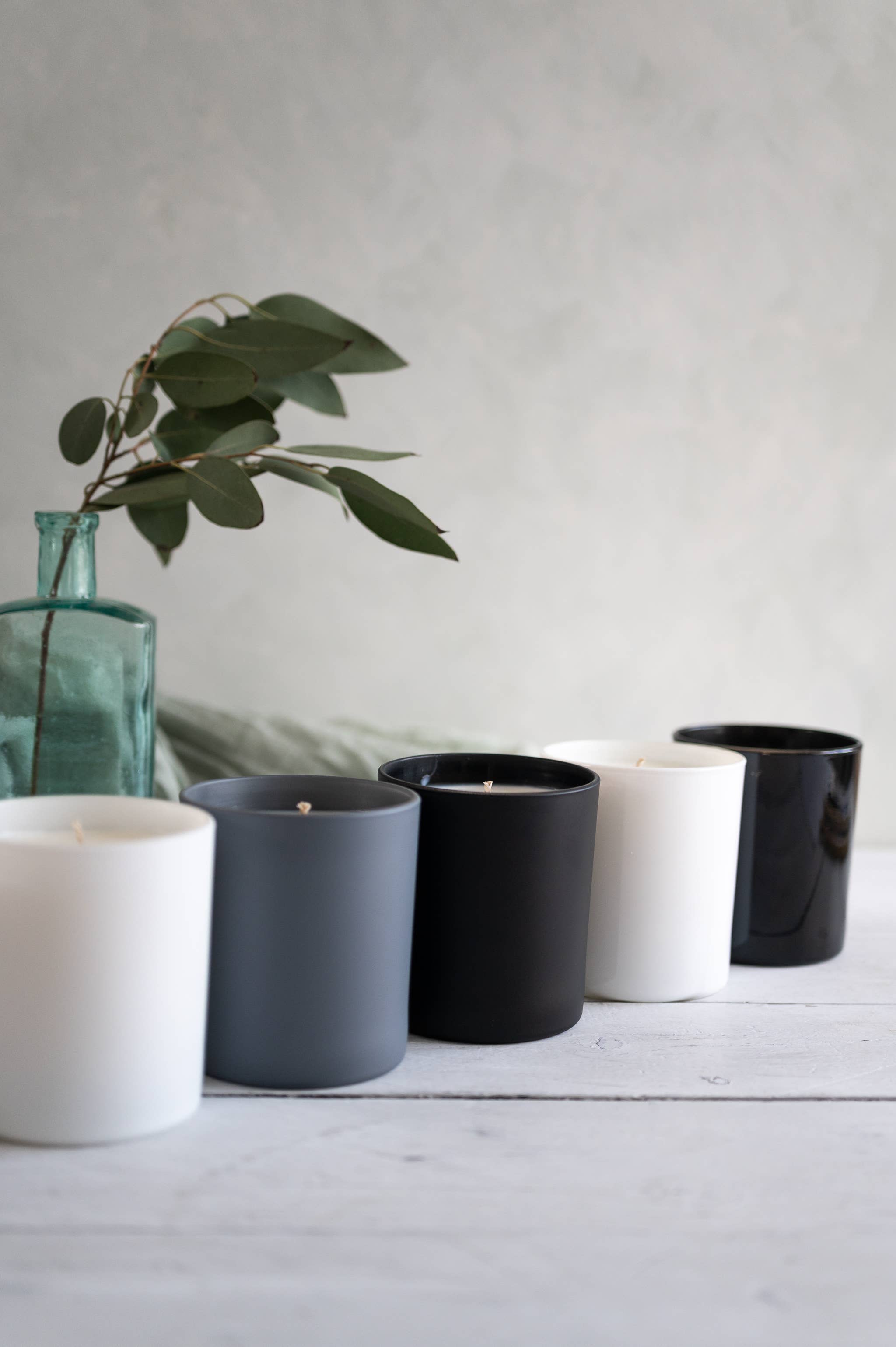 Soy Wax Village – wholesale Jar/filled candle – White Label Candle - Gloss Black